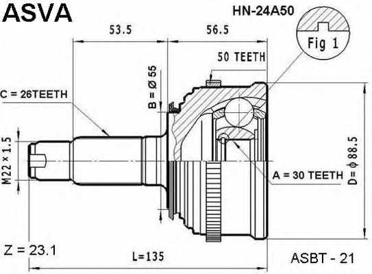 asva hn24a50