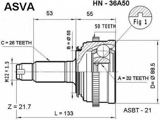 asva hn36a50