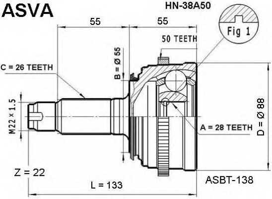 asva hn38a50