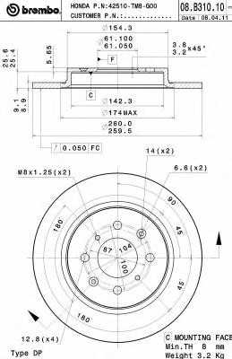 brembo 08b31010