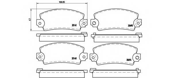brembo p68001
